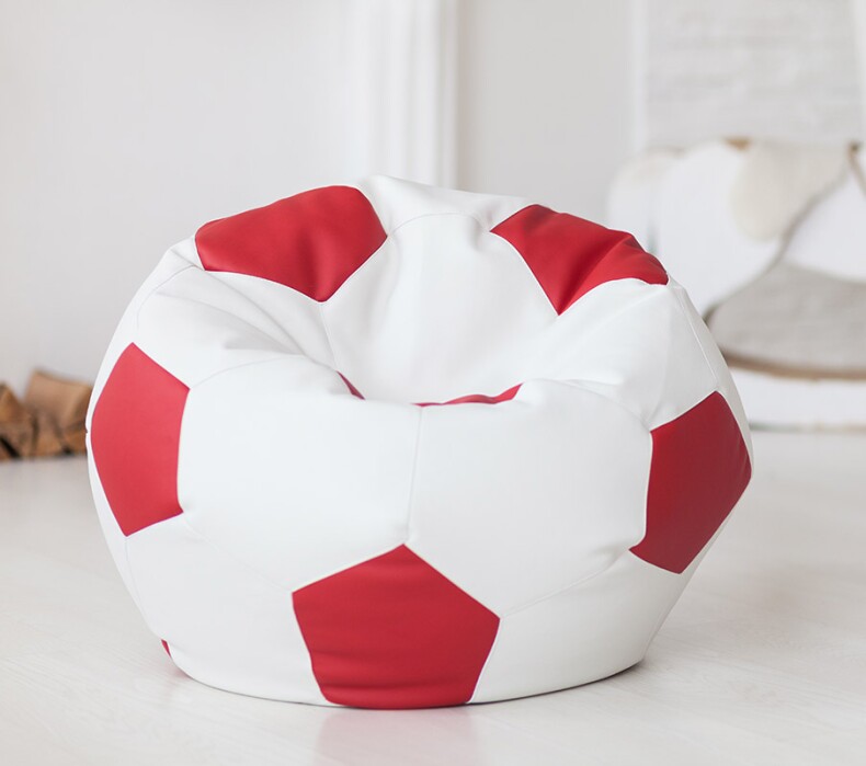 Кресло-мяч (белый/красный)