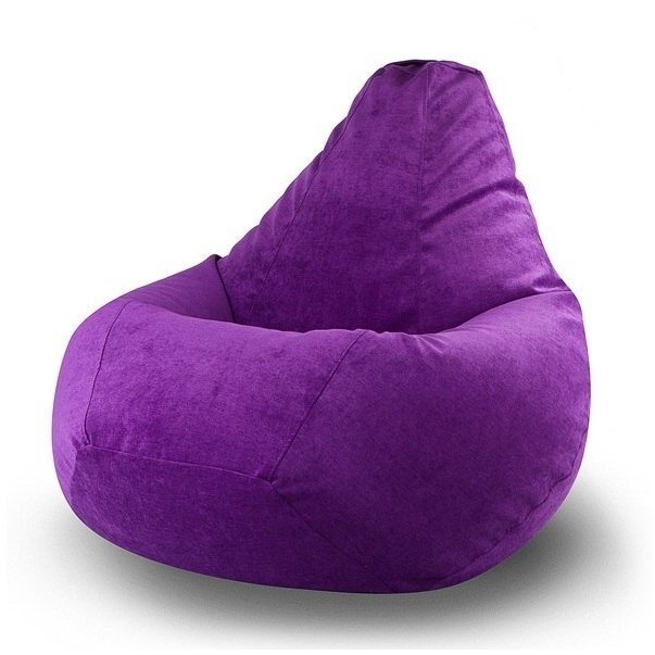 Кресло мешок фиолетового цвета